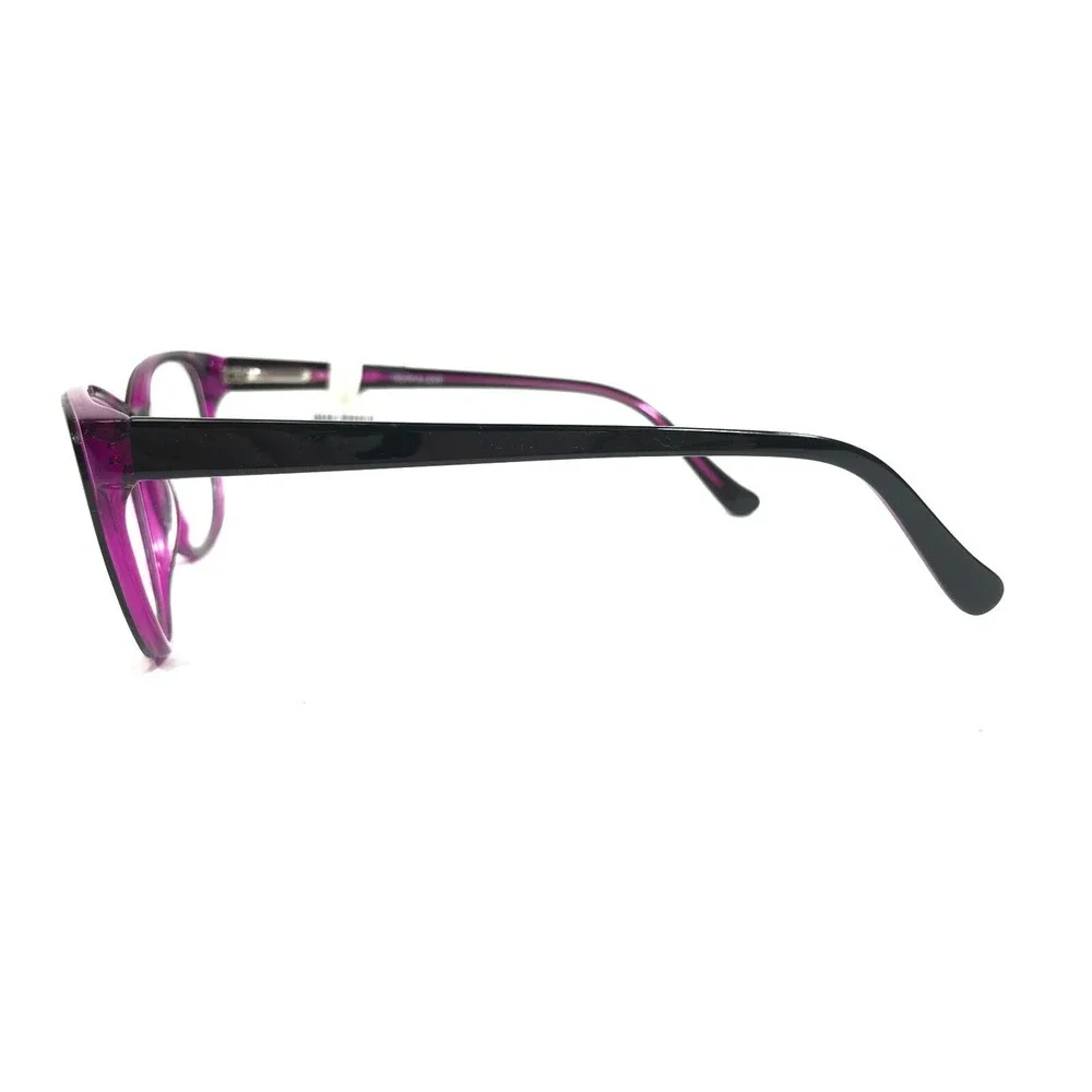 Truth & Love T&L 07 COL 80 Eyeglasses Frames Black Purple Cat Eye Full Rim 135